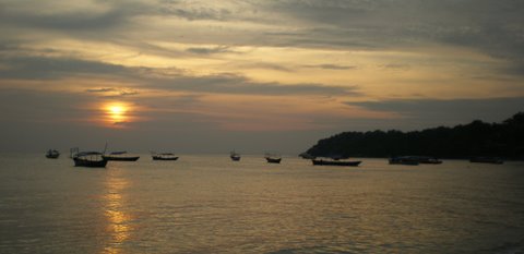 Standard sunset in Sihanoukville